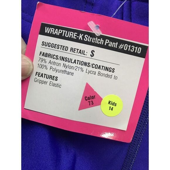 Obermeyer Vtg Sport Spandex Stretch Tights Leggings Snowboard Ski Pants Teen 14 - Picture 6 of 8